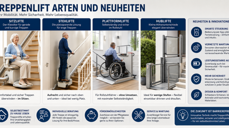 Treppenlift Arten